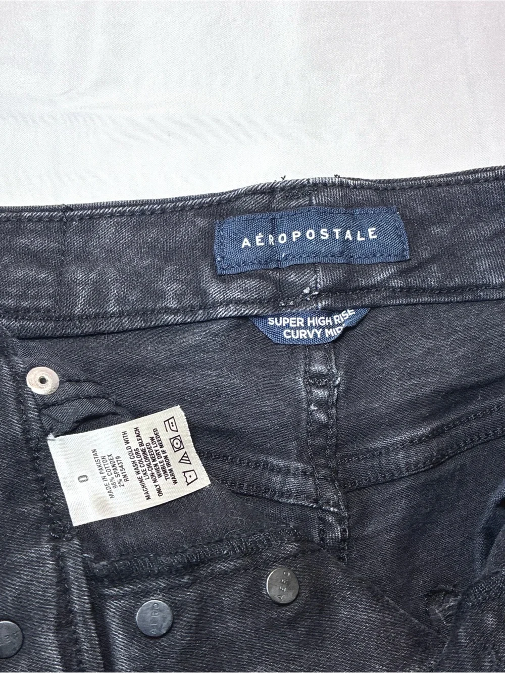 Aeropostale High Rise Distressed Shorts